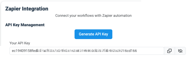 Generate API Key