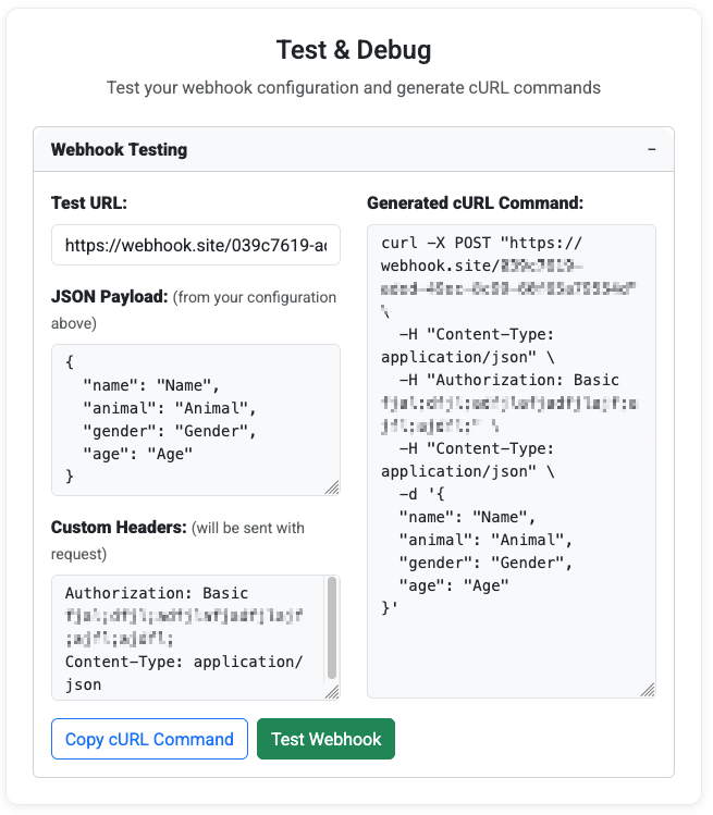 Test Webhooks on Kitetags
